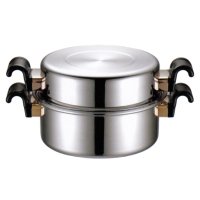 IH対応 サバティーニ 両手鍋ドームカバー付 26cm