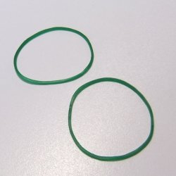 画像2: カラーゴムバンド 緑 箱入 (輪ゴム)