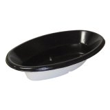 [レンジ対応] 紙カレー皿 KMPランチ-2 ブラック 約230g 400個