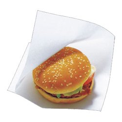 画像1: 耐油袋 バーガー用紙袋 バーガーラップM