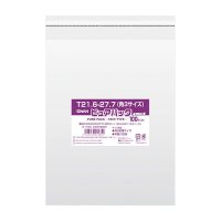 OPP袋 スワン ピュアパック テープ付 T21.6-27.7 (角3サイズ) 100枚