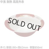 発泡どんぶり ラーメン中浅 耐熱 鳳凰外赤 900枚