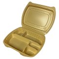 [レンジ対応] バイオデリカ シェルBOX80-1 クラフトB 仕切あり 25枚