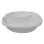 画像2: [レンジ対応] 丸型 仕切り付 カレー皿 BF-219 ホワイト 透明蓋セット (2)