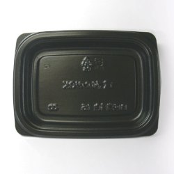 画像3: [レンジ対応] BF惣菜内15 黒 透明フタ付セット