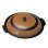画像1: [代引不可] 卓上鍋 丸陶板セット かすが蓋・木製ツマミ (1)