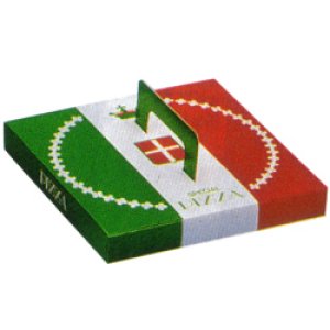 画像1: 紙製 イタリアンカラー ピザボックス