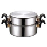画像: IH対応 サバティーニ 両手鍋ドームカバー付 26cm