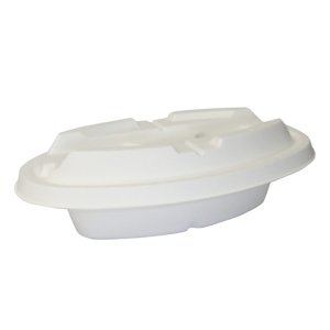 画像4: [レンジ対応] 紙カレー皿 KMPランチ-2 ホワイト 約230g 400個