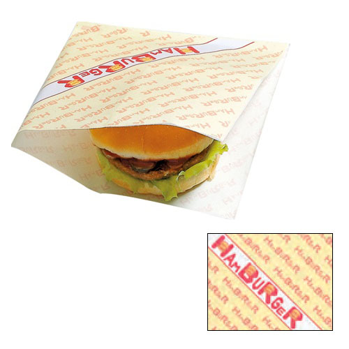 耐油袋 バーガー袋#18ハンバーガー柄 通販｜パックハマヨシ